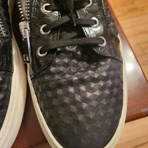 Bagatto Live Ech size 13.5 us/European 44 lace up/zipper black sneakers - Picture 4 of 15